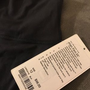 NWT Lulu Lemon Align Leggings 25” Size 12 - Black
